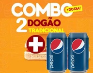 02 Dogão Tradic + 2 Pepsi Lata 350 Ml