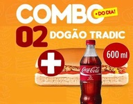 02 Dogão Tradic + Coca Cola  600 Ml